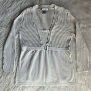 Reference Point Knit Babydoll Sweater Top